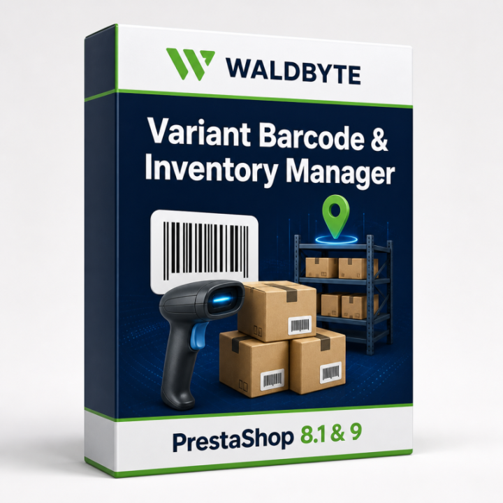 Variant Barcode & Inventory Manager für PrestaShop 8 und PrestaShop 9
